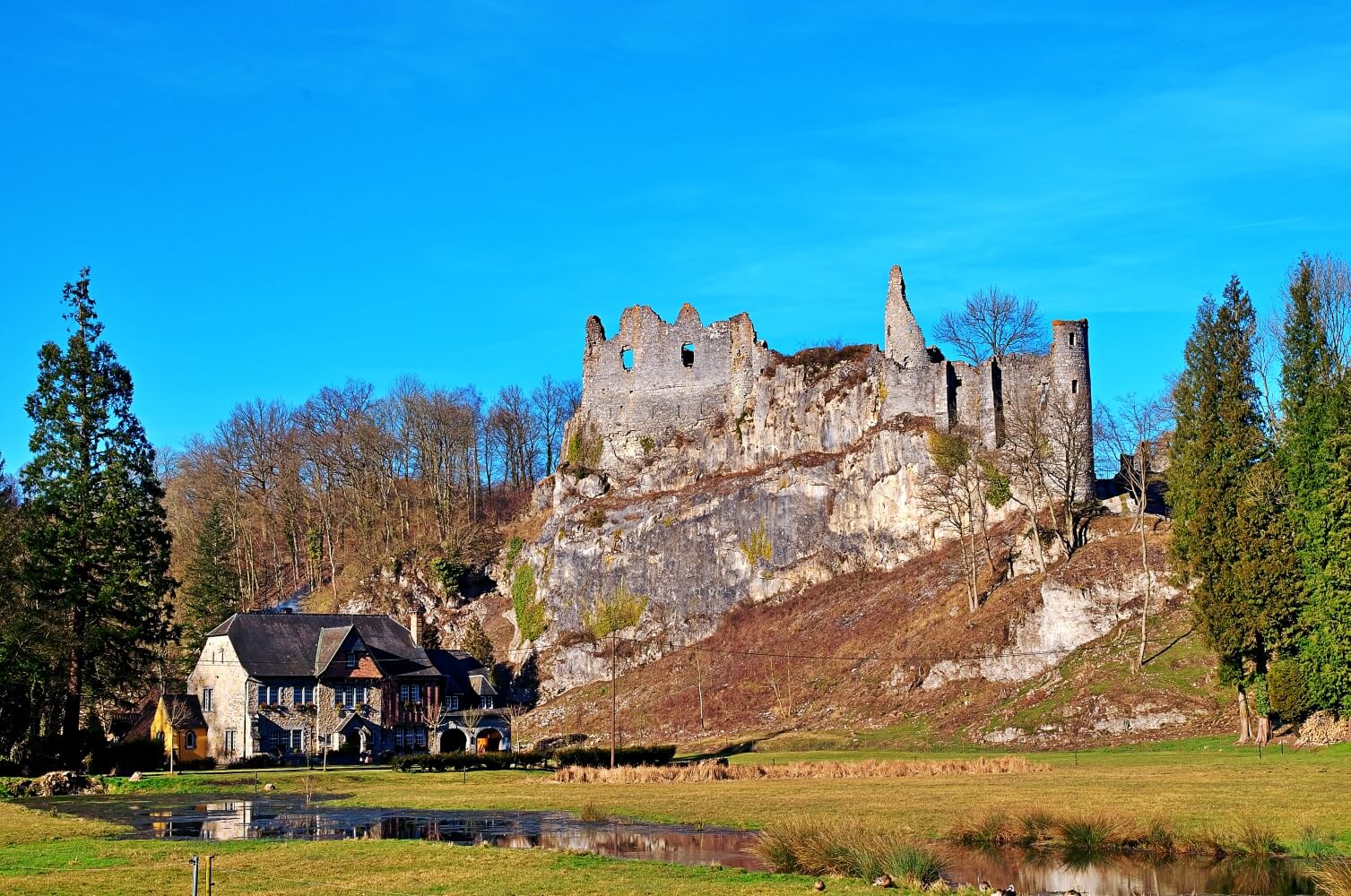 The Ruins of the castle of Montaigle