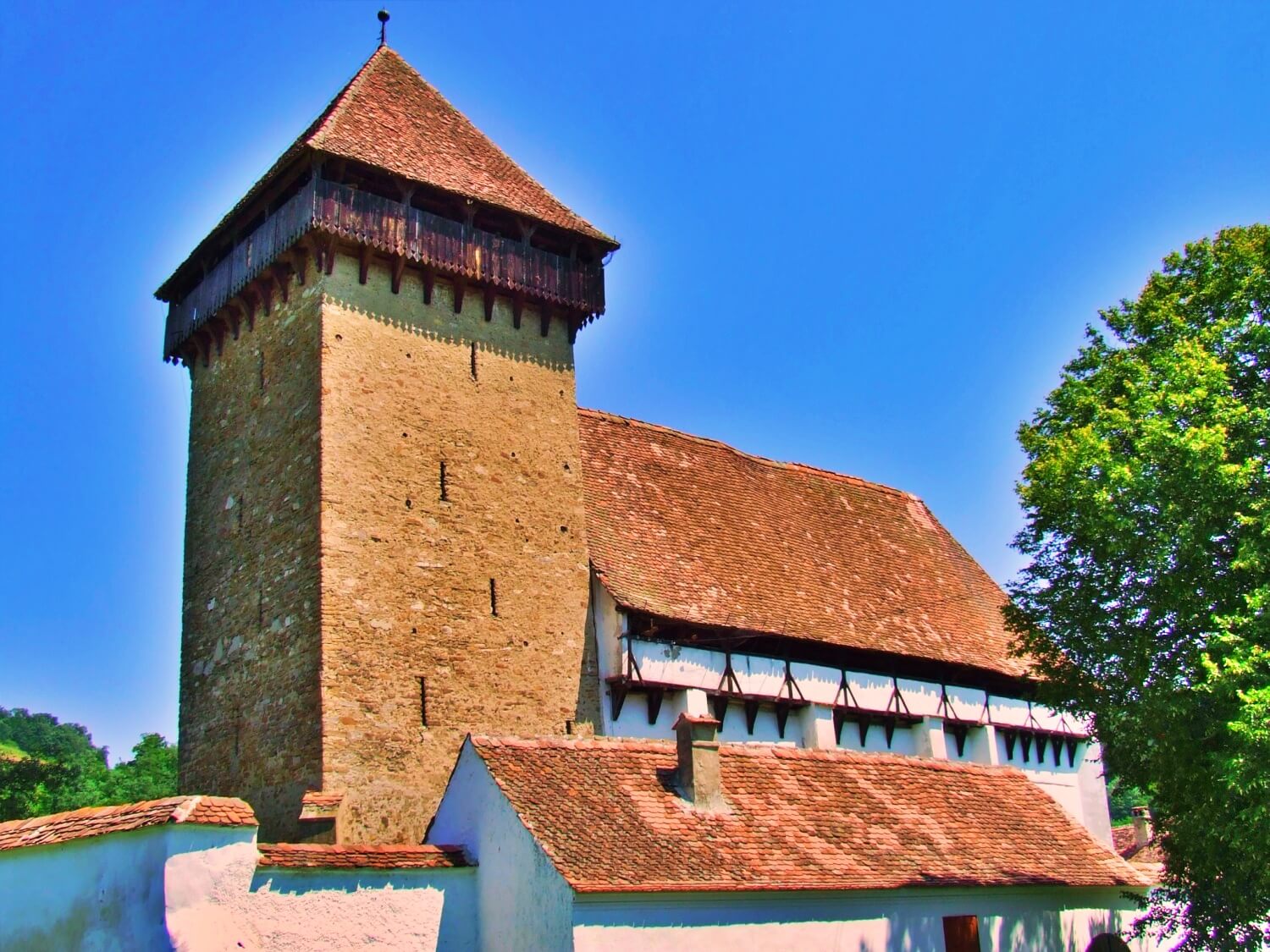 The fortified church from Stejărişu