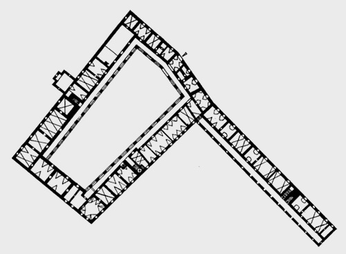 Legend to the ground plan:Source: Súpis pamiatok na Slovensku; zv. 1. A - J, Obzor, Bratislava 1967