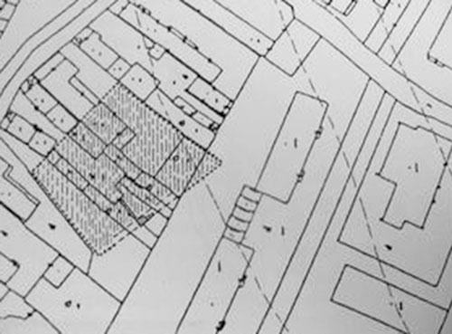 Legend to the ground plan:Assumed shape of the castle floor plan - Source: M.Plaček, M.Bóna - Encyklopédia slovenských hradov