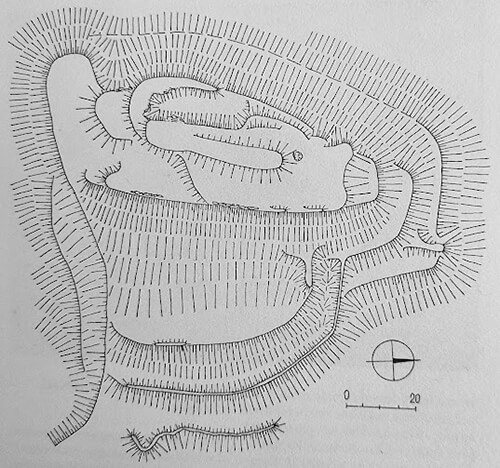 Legend to the ground plan:Source: PLAČEK M., BÓNA M., Encyklopédia slovenských hradov